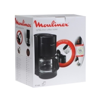 Кофеварка Moulinex FG121811, капельная, 1.25 л, чёрная