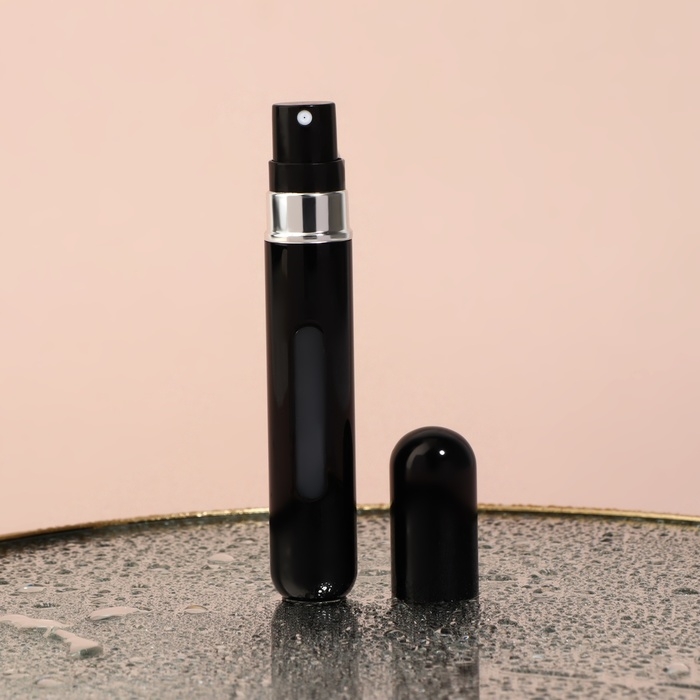 Атомайзер для парфюма, с распылителем, 8 мл, цвет чёрный Атомайзер для парфюма, с распылителем, 8 мл, цвет чёрный