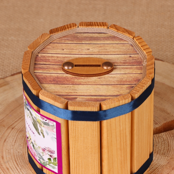 Бочка-копилка Бочка-копилка "Чудеса", 12х12х12 см