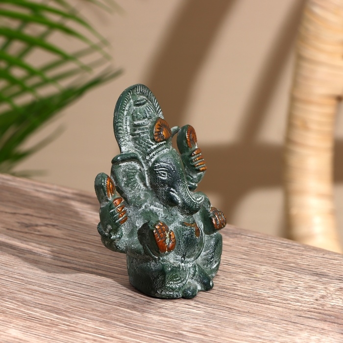 Сувенир Сувенир "Ганеша" антик, латунь 9 см