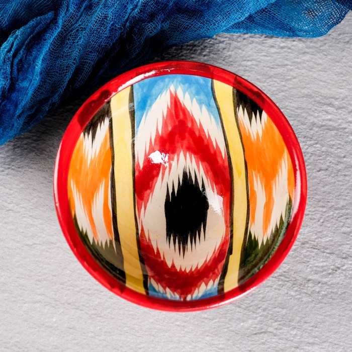 Пиала Риштанская керамика  Пиала Риштанская керамика "Атлас", 8,5 см, малая коньячная