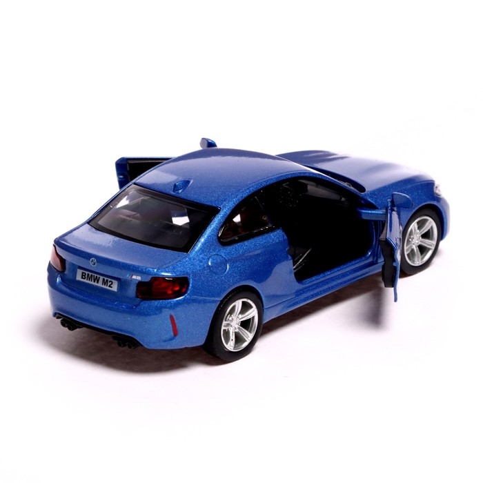 Машина металлическая BMW M2 COUPE, 1:32, инерция, открываются двери, цвет синий Машина металлическая BMW M2 COUPE, 1:32, инерция, открываются двери, цвет синий