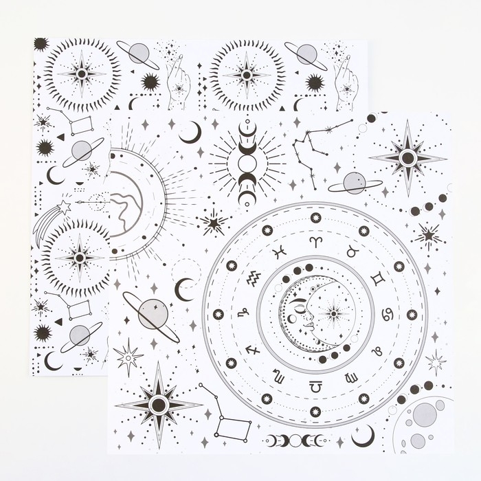 Набор бумаги для скрапбукинга «Космос внутри», 12 листов, 30.5 х 30.5 см, 180 г/м² Набор бумаги для скрапбукинга «Космос внутри», 12 листов, 30.5 х 30.5 см, 180 г/м²