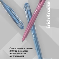 Ручка гелевая ErichKrause G-Glass Stick Manga, игольчатый узел 0.5 мм, чернила синие, увеличенный запас чернил, МИКС