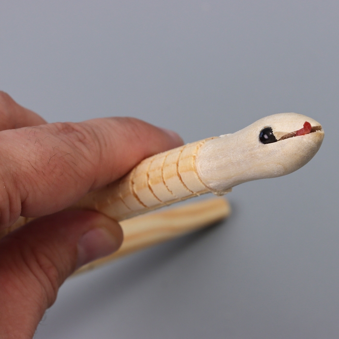 Новый год! Деревянная игрушка «Змея», 30 × 1,6 × 1,6 см