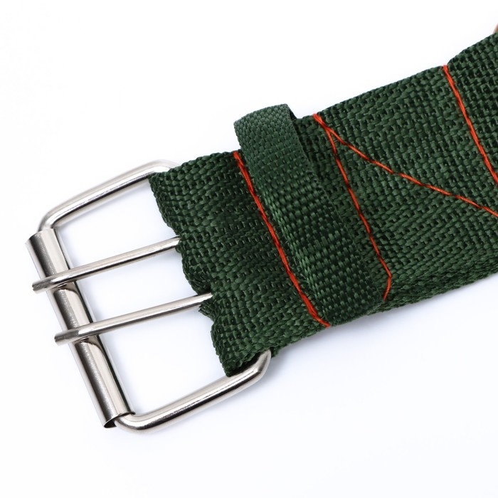 Ошейник четырехслойный светоотражающий с вертлюгом, 71 х 5 см, ОШ 55-65 см, зелёный Ошейник четырехслойный светоотражающий с вертлюгом, 71 х 5 см, ОШ 55-65 см, зелёный