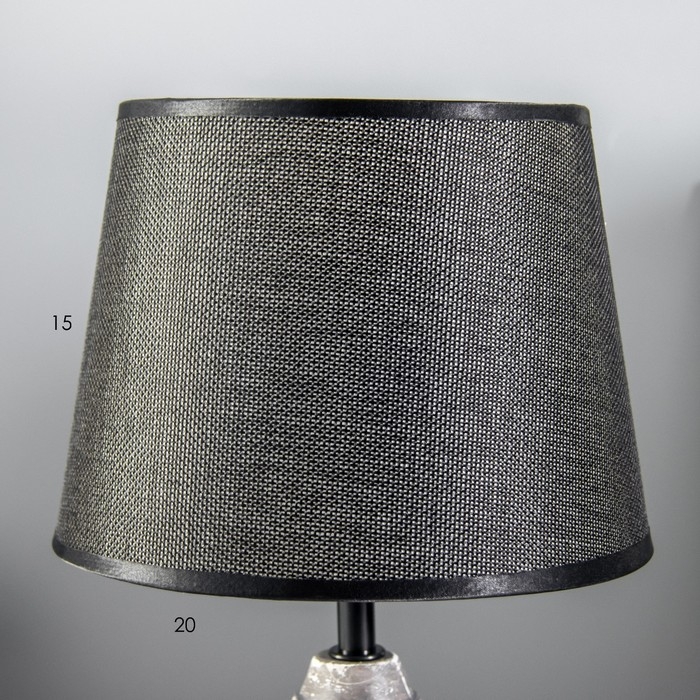 Настольная лампа Настольная лампа "Ева" Е14 40Вт черный 20х20х33см RISALUX