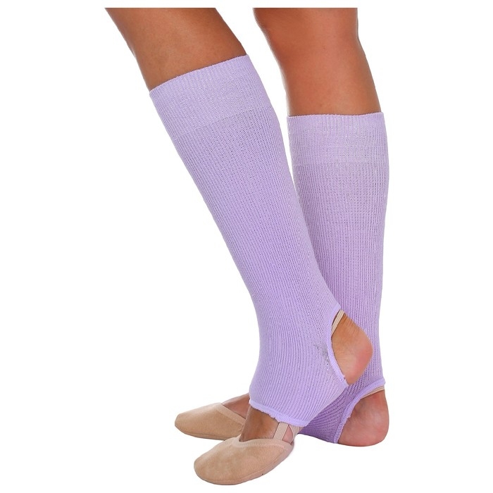 Гетры для гимнастики и танцев Grace Dance №5, длина 30 см, цвет сиреневый Гетры для гимнастики и танцев Grace Dance №5, длина 30 см, цвет сиреневый