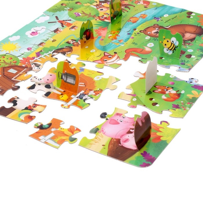 Пазлы с окошками «Пушистые малыши», 30 деталей Пазлы с окошками «Пушистые малыши», 30 деталей