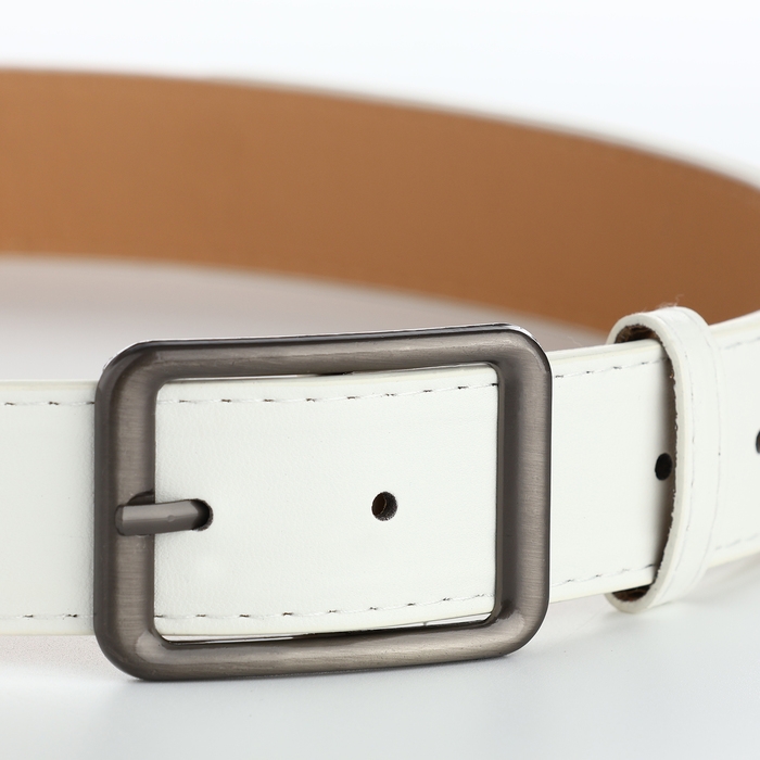 Ремень женский, ширина 3,5 см, цвет белый Ремень женский, ширина 3,5 см, цвет белый