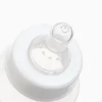 Бутылочка для кормления M&B, классическое горло, от 3 мес., 250 мл., приталенная, белый