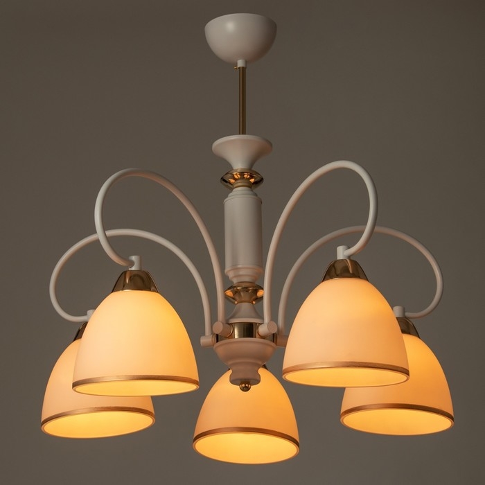 Люстра Люстра "Сампи" 5хЕ27 40Вт белый 59х59х53 см BayerLux