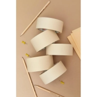 Клейкая лента бумажная (малярная) Комус 38мм х 19м, креппированная