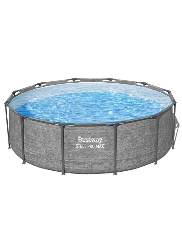 Бассейн каркасный Steel Pro, 366&times;100 см, круглый, цвет графит, 561PG Bestway