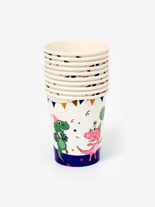 Бумажные стаканы "Дино" (набор 10шт)
