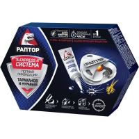 Средство от насекомых РАПТОР Комплект для тараканов/муравьев 4 ловушки+гель