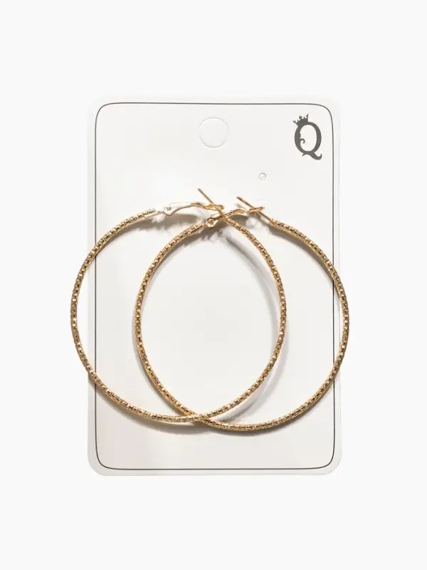 Серьги-кольца &laquo;Рельеф&raquo;, миксы, d=5.7 см