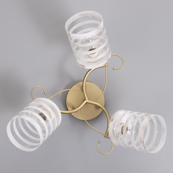 Люстра Люстра "Миа" 3х60Вт Е27 Золото, хром 46х46х28см