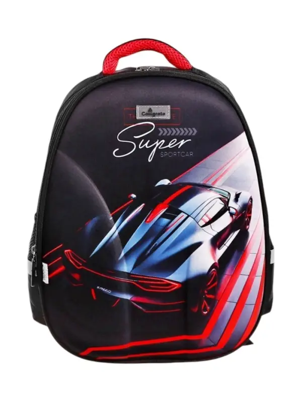 Рюкзак каркасный школьный Calligrata &laquo;Чёрный стиль&raquo;, 39&times;30&times;14 см