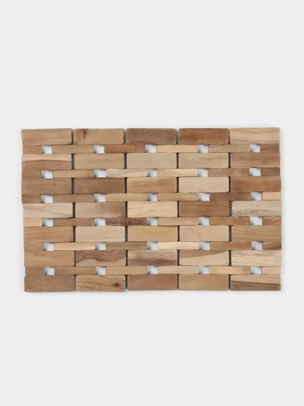Коврик из тикового дерева, 30&times;20&times;0.7 см