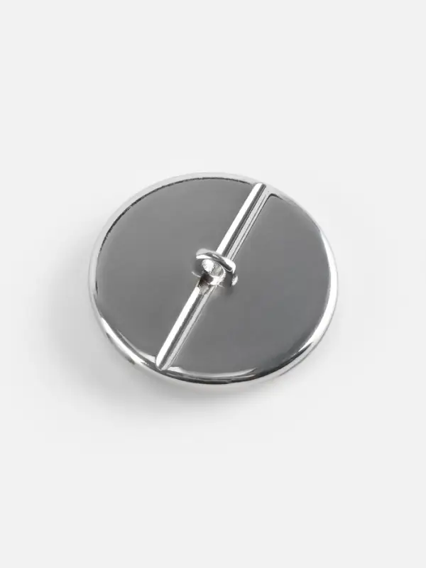 Пуговица металлическая на ножке &laquo;Витраж&raquo;, декоративная, d=25 мм, цвет белый, серебряный