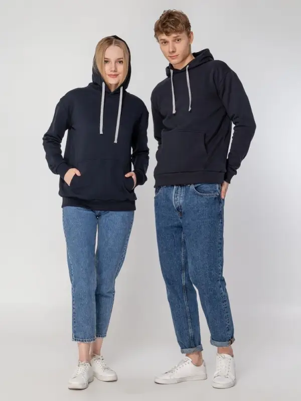 Толстовка с капюшоном Unit Kirenga Heavy темно-синяя, размер XS Толстовка с капюшоном Unit Kirenga Heavy темно-синяя, размер XS