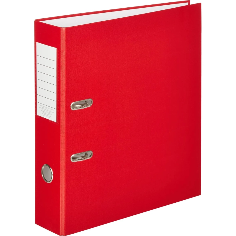 Папка-регистратор  75мм, 10шт/уп, красный,ПБП1,карм.кор