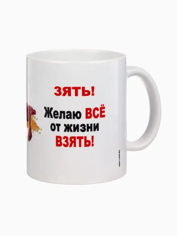 Кружка чайная керамическая &laquo;Дорогому зятю&raquo;, 320 мл