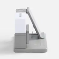 Зарядная станция с электронными часами и подсветкой Large Charge ver.3, серая