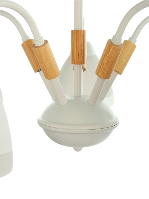 Люстра Люстра "Нельсен" 5хЕ27 40Вт белый 57х57х25 см