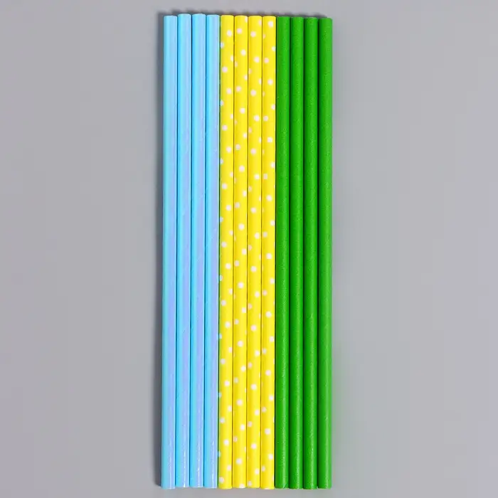 Трубочки бумажные 12 шт «Лето» Трубочки бумажные 12 шт «Лето»