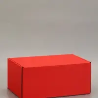 Коробка самосборная "Почтовая", красная, 40 х 27 х 18 см,