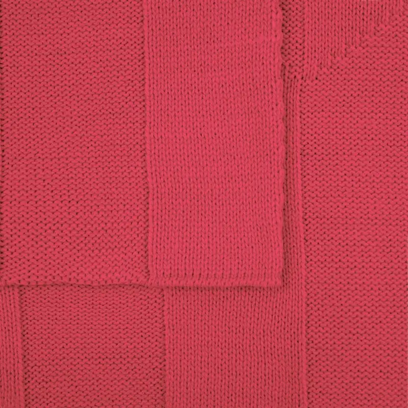 Плед Rombus, темно-розовый (коралл)