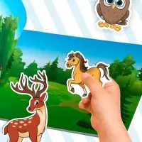 250 наклеек набор &laquo;Животные&raquo;, 7 шт. по 8 стр.