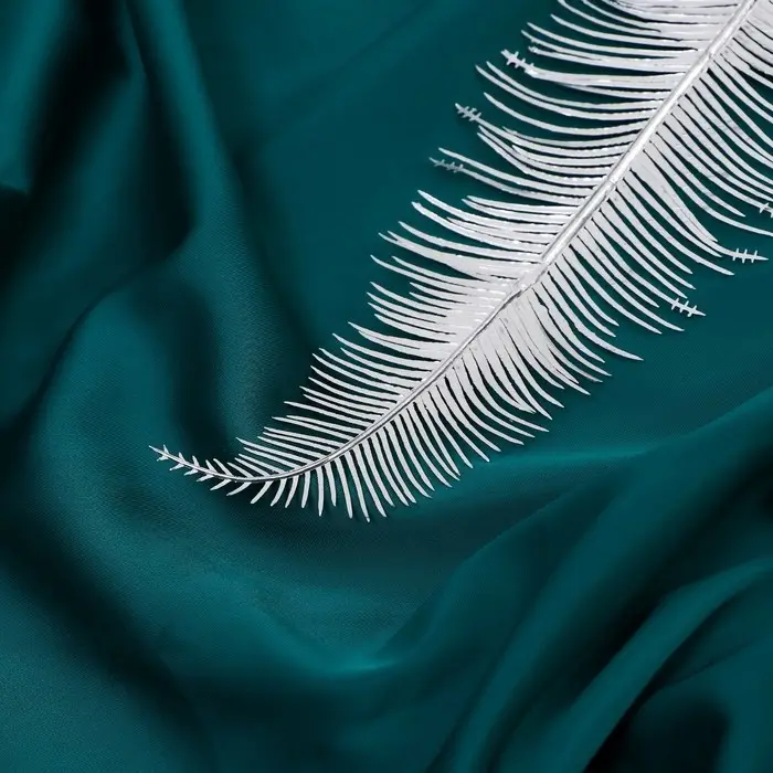 Декор блеск «Тонкое пёрышко», 8×26.5 см, МИКС (золото, серебро)