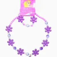 Набор детский "Выбражулька" 2 пред-а: бусы, браслет, единорог, фиолетовый
