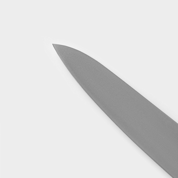 Нож кухонный шеф Magistro Hinshitsu, нержавеющая сталь, 21,3 см, чёрный Нож кухонный шеф Magistro Hinshitsu, нержавеющая сталь, 21,3 см, чёрный