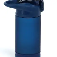 Бутылка для воды onlytop, 550 мл, тритан, с трубочкой, с поильником, синяя