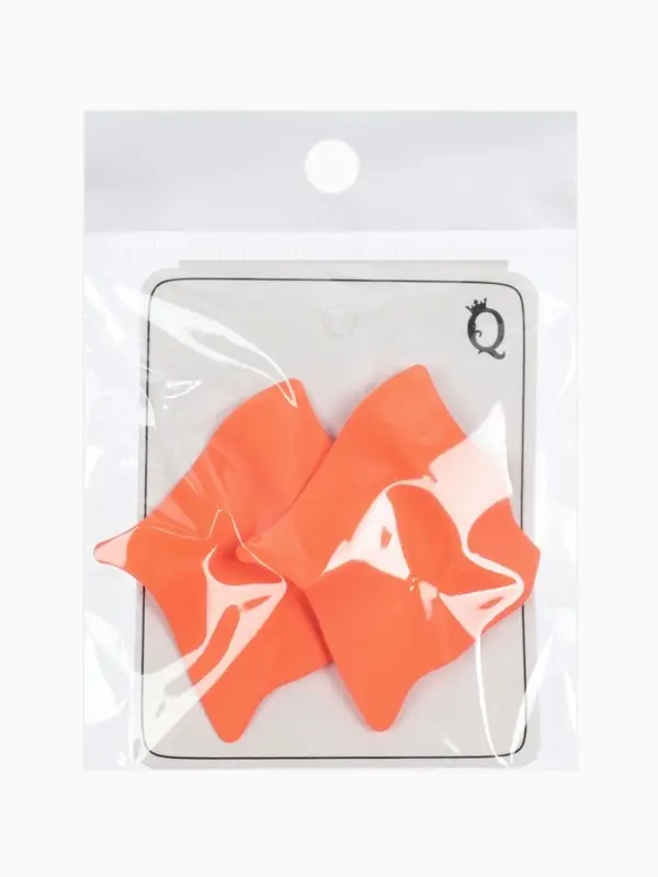 Серьги металл &laquo;Яркость&raquo;, ромб, оранжевые