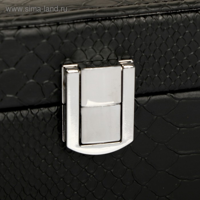 Шкатулка кожзам для украшений  Шкатулка кожзам для украшений "Текстура" 8х29х23,5 см