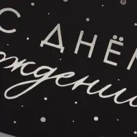 Конверт для денег &laquo;Веточки&raquo;, на черном крафте, тиснение, 16.5&times;8 см