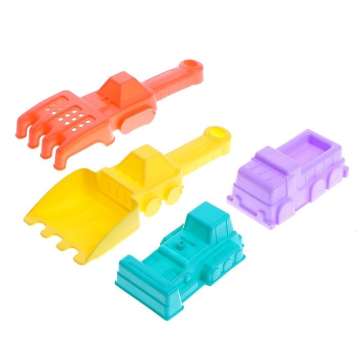 Песочный набор &laquo;Стройтехника&raquo;, 4 предмета