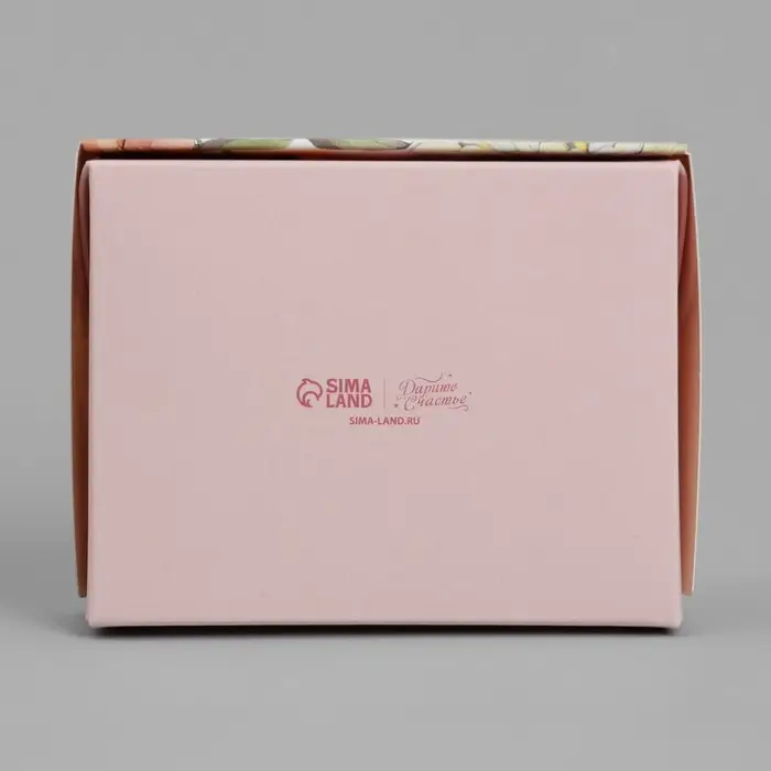 Кондитерская упаковка, коробка с ламинацией «Цветы», 10 х 8 х 3.5 см