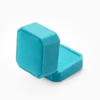 Футляр бархатный под кольцо и серьги &laquo;Геометрия&raquo;, 5&times;5.5 см, голубой