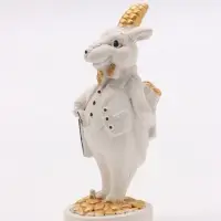 Фигурка декоративная &laquo;Баран с тростью&raquo;, 9&times;3 см, белая