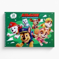 Альбом для рисования на гребне, А4, 24 листа, Paw Patrol