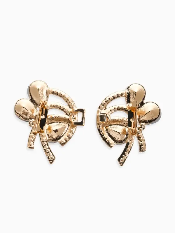 Зажим для кардигана Зажим для кардигана "Ажур", капельки, цвет белый в золоте