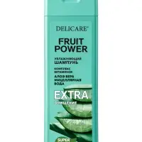 Шампунь для волос Delicare Fruit Power, глубокое очищение и увлажнение, с алоэ, 280 мл