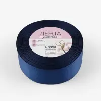 Лента репсовая, 40 мм, 23&plusmn;1 м, тёмно-синяя №38
