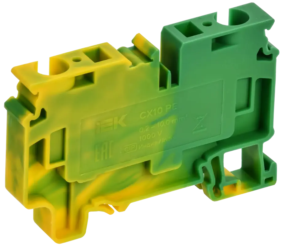 ARMAFIX Клемма пружинная CX10 PE 10мм2 проходная заземляющая IEK